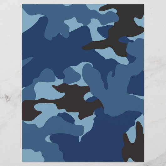 Lichaamsgewicht Dark Blue Camo Boot Camp Flyers (Achterkant)