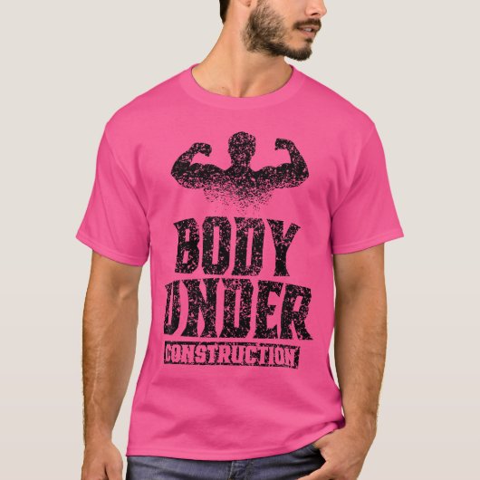 Lichaamsgewicht onder constructie Gewichtsverlies T-shirt (Voorkant)