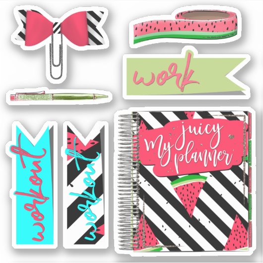 Lichaamsgewicht Planner 4, sticker set (Voorkant)