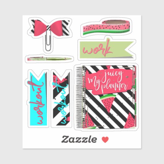 Lichaamsgewicht Planner 4, sticker set (Vel)