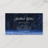 Lichaamsgewicht schoonheidsgouden Logo Glitter Mas Visitekaartje (Achterkant)