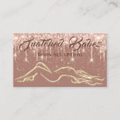 Lichaamsgewicht Schoonheidsriemschijven Roos Glitt Visitekaartje (Voorkant)