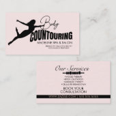 Lichaamsgewicht Sculpting Massageroze Visitekaartje (Voorkant / Achterkant)