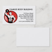 lichaamsgewicht van de lift dumbell visitekaartje (Voorkant / Achterkant)