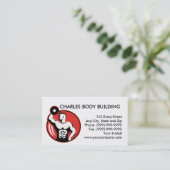 lichaamsgewicht van de lift dumbell visitekaartje (Staand voorkant)