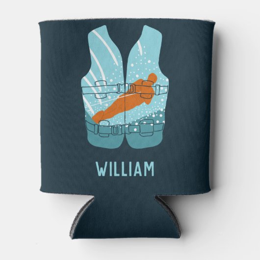 Lichaamskleding voor zwemmers Grafisch speciaal ge Blikjeskoeler (Voorkant)