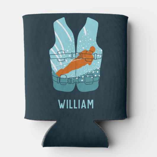 Lichaamskleding voor zwemmers Grafisch speciaal ge Blikjeskoeler (Achterkant)