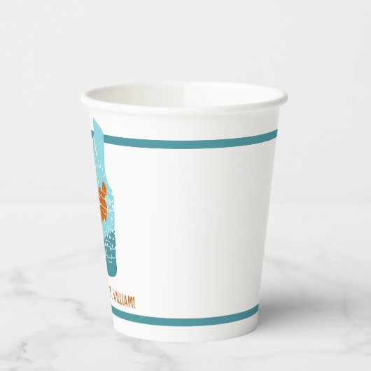 Lichaamskleding voor zwemmers Grafisch speciaal ge Papieren Bekers (Links)