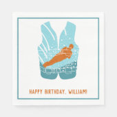 Lichaamskleding voor zwemmers Grafisch speciaal ge Servet (Voorkant)