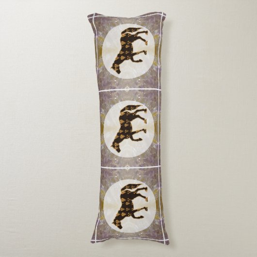 Lichaamskussen 50 x 135 cm Kunst paard dier huisdi (Voorkant Verticaal)