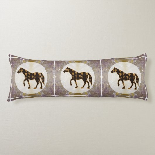 Lichaamskussen 50 x 135 cm Kunst paard dier huisdi (Voorkant)