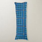 Lichaamskussen Blauw Schots Geruit Patroon (Voorkant Verticaal)