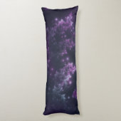 Lichaamskussen Fractale bladeren Violet Glow (Achterkant (Verticaal))