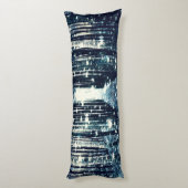 Lichaamskussen: Magisch Bos Blauwgroen Grijze Eleg Lichaamskussen (Achterkant (Verticaal))