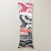 Lichaamskussen – Wrijving Lands Abstract Ontwerp (Voorkant Verticaal)