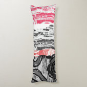 Lichaamskussen – Wrijving Lands Abstract Ontwerp (Achterkant (Verticaal))