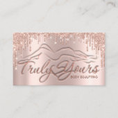 Lichaamslichaam dat Logo sociale media Roos oversp Visitekaartje (Voorkant)