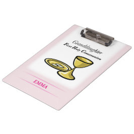 Lichaamslichaam en kleindochter klembord