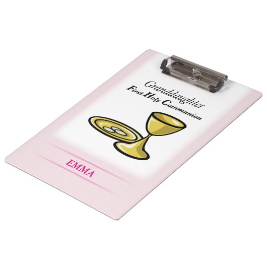 Lichaamslichaam en kleindochter klembord (Gekanteld)