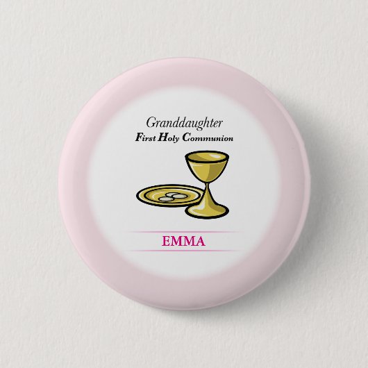 Lichaamslichaam en kleindochter ronde button 5,7 cm (Voorkant)