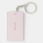 Lichaamslichaam en kleindochter sleutelhanger (achterkant)