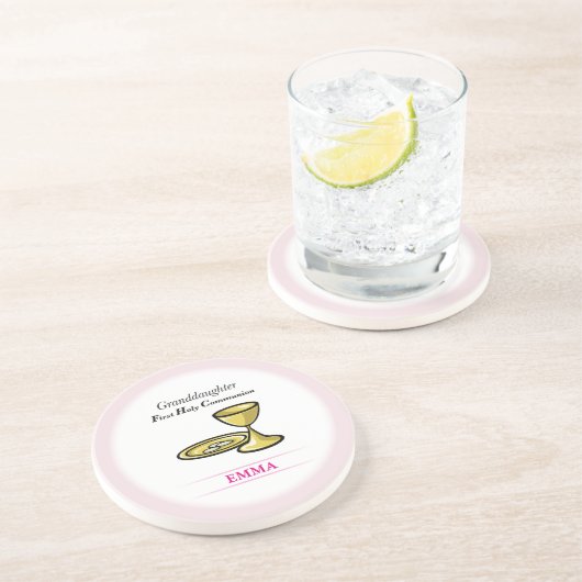 Lichaamslichaam en kleindochter zandsteen onderzetter (Zijkant)