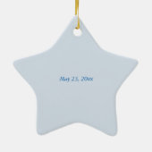 Lichaamslichaam en kleinzoon keramisch ornament (Achterkant)