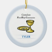 Lichaamslichaam en kleinzoon keramisch ornament (Voorkant)