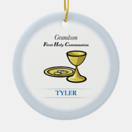 Lichaamslichaam en kleinzoon keramisch ornament