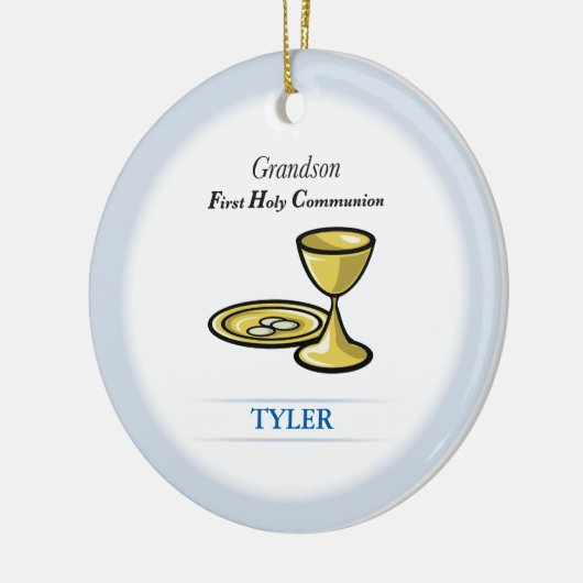 Lichaamslichaam en kleinzoon keramisch ornament (Links)