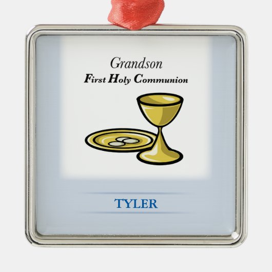 Lichaamslichaam en kleinzoon metalen ornament (Voorkant)