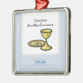 Lichaamslichaam en kleinzoon metalen ornament (Links)