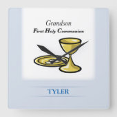 Lichaamslichaam en kleinzoon vierkante klok (Voorkant)