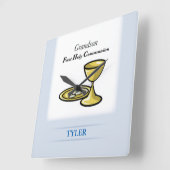 Lichaamslichaam en kleinzoon vierkante klok (Hoek)