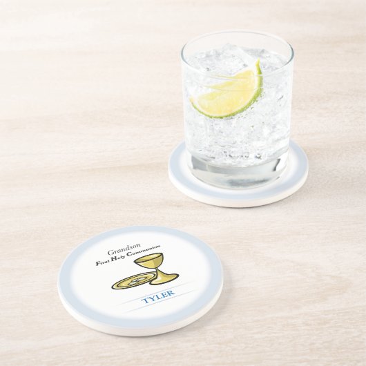 Lichaamslichaam en kleinzoon zandsteen onderzetter (Zijkant)