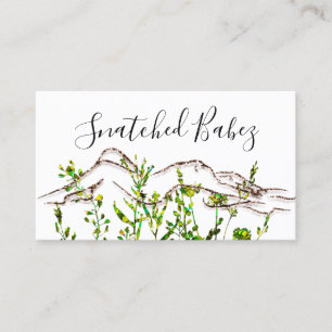 Lichaamslichaam Logo QRCODE Roos gras Floral Visitekaartje