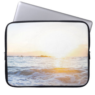 Lichaamslichaam onder zonsondergang laptop sleeve