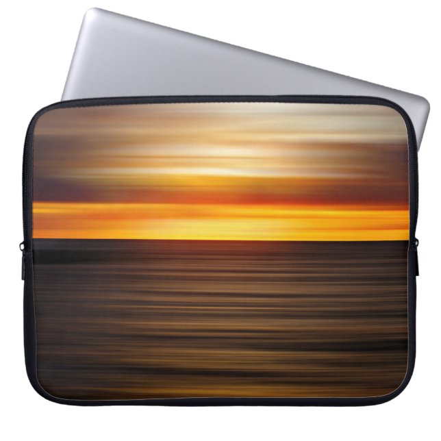 Lichaamslichaam tijdens zonsondergang laptop sleeve (Voorkant)