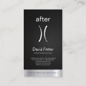 Lichaamslichaam voor en na gewichtsverlies coach t visitekaartje (Achterkant)