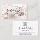 Lichaamslijk Logo sculpend QRCODE-marmer koper Gli Visitekaartje (Voorkant / Achterkant)