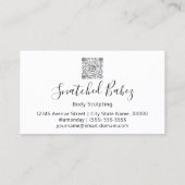 Lichaamslijk Logo sculpend QRCODE-marmer koper Gli Visitekaartje (Achterkant)