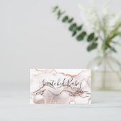 Lichaamslijk Logo sculpend QRCODE-marmer koper Gli Visitekaartje (Staand voorkant)