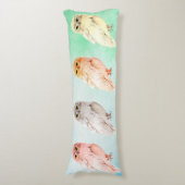 Lichaamsloods 4 verschillende uilen lichaamskussen (Voorkant Verticaal)