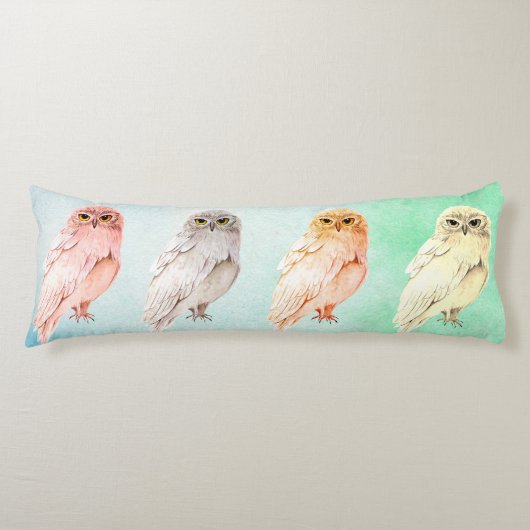 Lichaamsloods 4 verschillende uilen lichaamskussen (Voorkant)