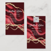 Lichaamsmassage Sculpting Logo Gold SPA Red Visitekaartje (Voorkant / Achterkant)