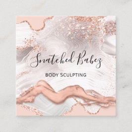 Lichaamsmassage Sculpting SPA Marble QRCODE Squ Vierkante Visitekaartje