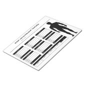 Lichaamsmetingen Gewichtsverlies Diet Tracker Boy Notitieblok (Schuin)