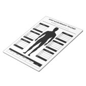 Lichaamsmetingen Gewichtsverlies fitness Tracker B Notitieblok (Schuin)