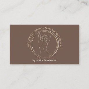 Lichaamsmodellering Contour Spray Tan Salon Bronze Visitekaartje