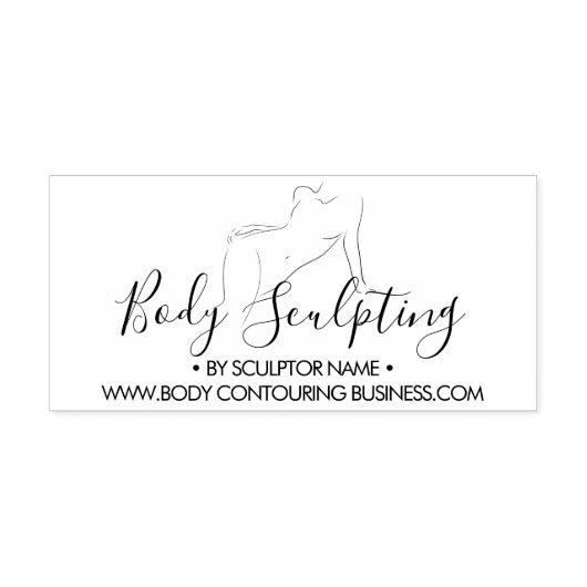 Lichaamsmodellering contouren bruinen rubberstempel (Afrduk)